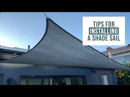 How To Install A Shade Sail With Diy