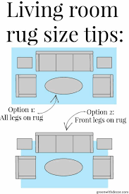 what size rug to use in a living room