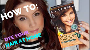dye your hair at home with clairol
