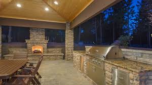 outdoor kitchens with natural stone