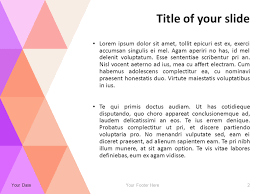Abstract Powerpoint Template With Pastel Triangles
