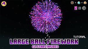how to craft large ball firework with 2