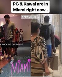 From basketball, football, baseball to golf, tennis, swimming and soccer! Paul George And Kawhi Leonard Taking A Vacation On Miami Album On Imgur