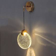 Wire Hanging Wall Mounted Light Glass