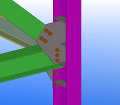 best steel column beam brace joint to