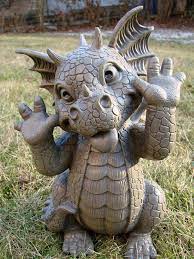 Novelty Garden Dragon Meditated Statue