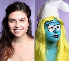 smurfette halloween makeup how to
