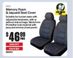 Sca Memory Foam Jaquard Seat Cover