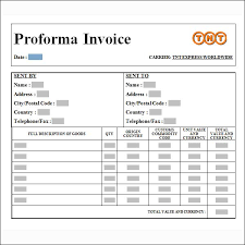 Get Simple Proforma Invoice Template Background