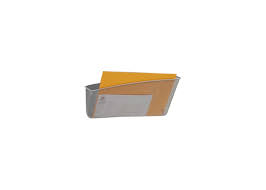 Magnetic Wall File Pocket Silver Grey