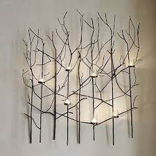 Metal Wall Decor With Candles Metal