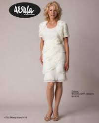Details About Ursula Of Switzerland Womens White Chiffon Dress Jacket Size 16