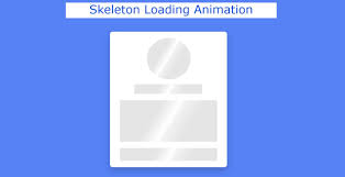 skeleton loading animation using html css