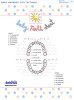 Todays Freebie Free Printable Baby Tooth Chart All