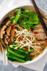 chinese en and egg noodle soup