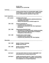 30 Basic Resume Templates Hloom