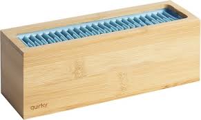 quirky pen zen desk organizer blue