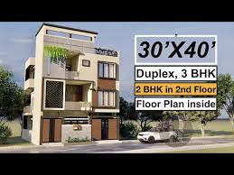 30x40 Duplex House Design 3bhk Duplex