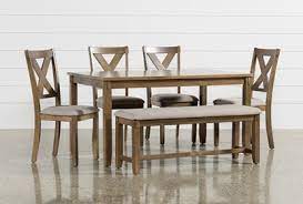 The east west furniture pub 3 piece high cross dining table set is a sleek and suitable option for small kitchens and dining spaces. Kirsten 6 Piece Dining Set Living Spaces