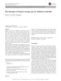 climate change and air pollution on health