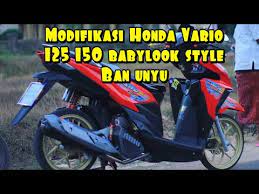 Modifikasi vario babylook monster / modifikasi motor . Modifikasi Honda Vario 125 150 Esp Babylook Style Ban Unyu Part 2 Youtube