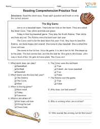 With more related ideas as follows 9th grade english worksheets, reading comprehension worksheets. Year Comprehension Worksheets Reading Pdf Englishe 3rd Free Samsfriedchickenanddonuts