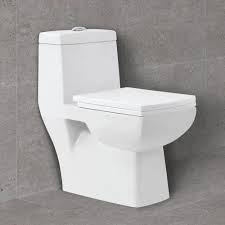 One Piece Toilet Seat Bathroom
