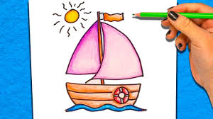 The coloring pages, presented here, can be great for beginners. How To Colour A Boat Coloring Pages For Kids Youtube