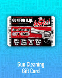 gun cleaning gift card gun for hire