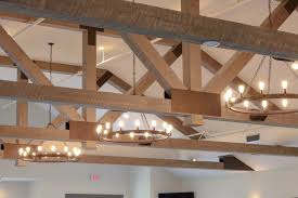 rustic barnwood beams and posts in