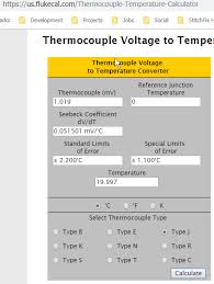 How To Read A Thermocouple Chart Electrical Engineering