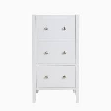 18 to 34 inches, white bathroom vanities : 18 Addison Single Sink Freestanding Bathroom Vanity Base Only Without Sink And Top White Transitional Wood