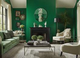 emerald green walls