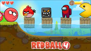 RED BALL 4 Angry Birds Among Us - Gameign