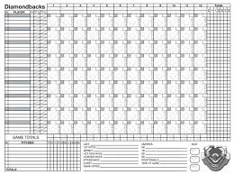 5 Baseball Scorecard With Pitch Count Samples Word Templates