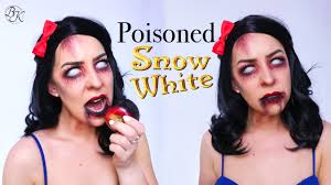 poisoned snow white halloween makeup