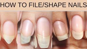 how to file shape nails square