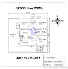 2bhk East Facing House Plans As Per