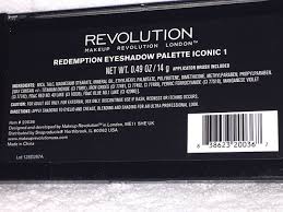 makeup revolution iconic 1 redemption