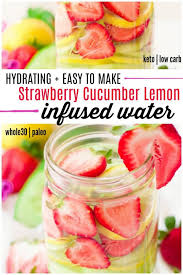 strawberry cuber lemon water