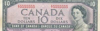 Coins And Canada Special Serial Number Banknotes