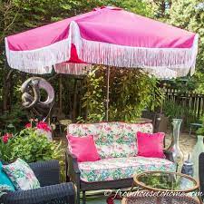 Outdoor Umbrella With Fringe