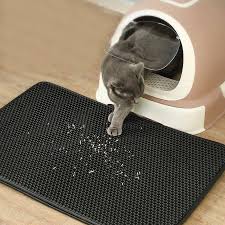 double layer cat litter pad trapping
