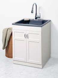 basin gray freestanding utility tub