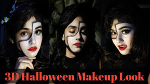 3d halloween makeup look and costume