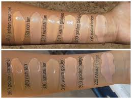 Shimmery Pastels Revlon Colorstay Foundation Swatches In