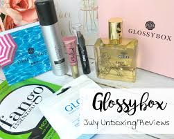 july glossybox unboxing mini reviews
