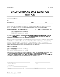 free california eviction notice forms