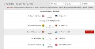 Bundesliga, den beiden höchsten deutschen spielklassen. Offizieller Bundesliga Spielplan Download Freeware De