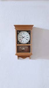 solid oak chiming depot clock